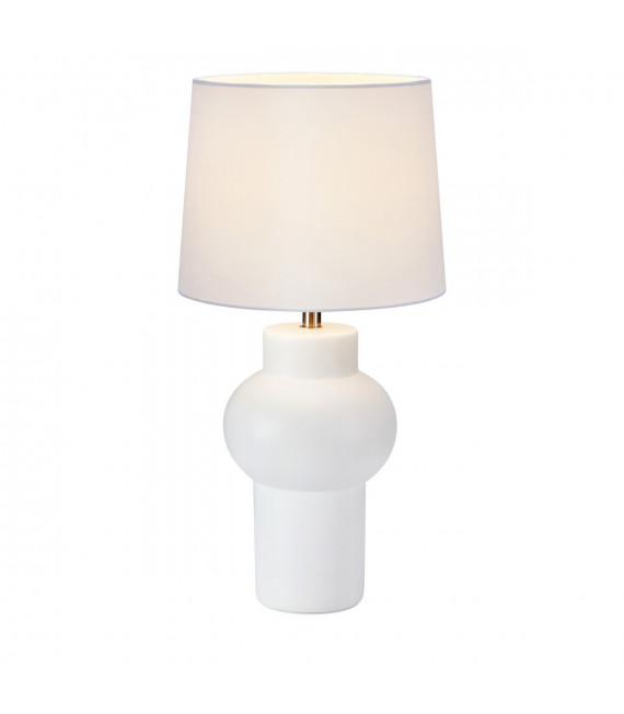 Shape Keramik-Tischlampe weiß 1 Glühbirne 46cm