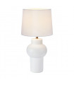 Shape Ceramic table lamp white 1 bulb 46cm