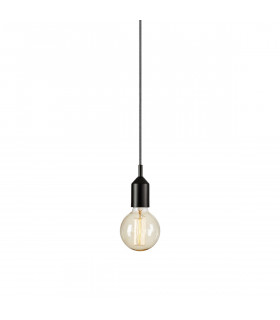 Design Pendelleuchte Bronx Metal Black 1 Birne 10cm