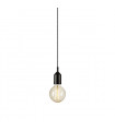 Design suspension Bronx Metal Black 1 bulb 10cm