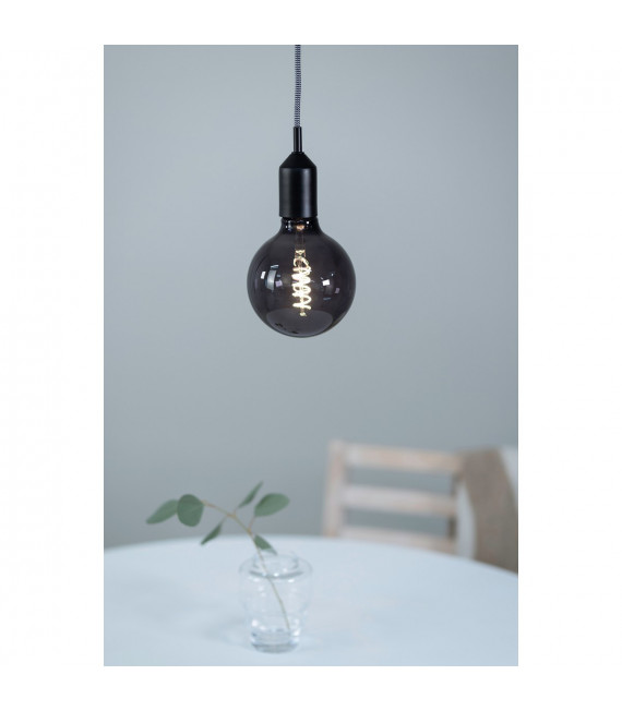 Design Pendelleuchte Bronx Metal Black 1 Birne 10cm