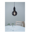 Suspension design Bronx Métal Noir 1 ampoule 10cm