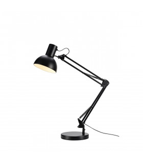 Tischleuchte Architect Black Metal 1 Glühbirne 80cm