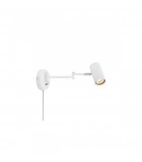 Aplique con luz lectura Costilla Metal Blanco 1 bombilla 41cm