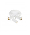 Spot Costilla ceiling light White metal 3 bulbs 18cm
