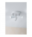 Plafonnier Spot Costilla Métal blanc 3 ampoules 18cm
