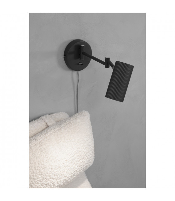 Applique avec liseuse Costilla Métal Gris 1 ampoule 41cm