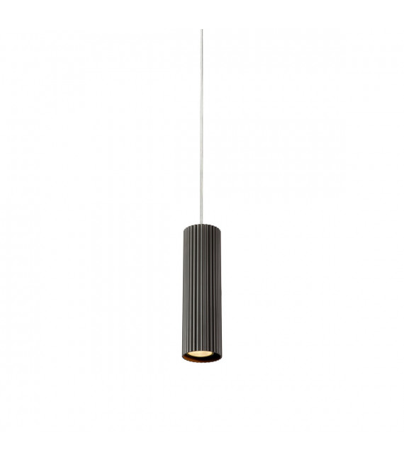 Suspensión de diseño Costilla Metal transparente 1 bombilla 24cm
