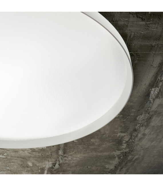 Integrierte LED-Deckenleuchte Fly Metal, Aluminium, weißer Kunststoff 1 Glühbirne 7cm