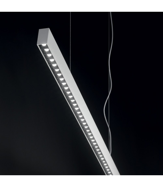 Lampada a sospensione da ufficio 1 lampadina Metallo, alluminio Nero