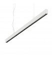 Office 1-bulb pendant lamp Metal, white aluminum