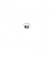 Spot encastré One Verre,métal,aluminium Noir 1 ampoule 3cm