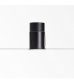 Recessed spotlight One Glass, metal, aluminum Black 1 bulb 3.8cm