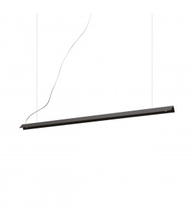 Lampada a sospensione LED integrata V-Line 1 lampadina Black Metal