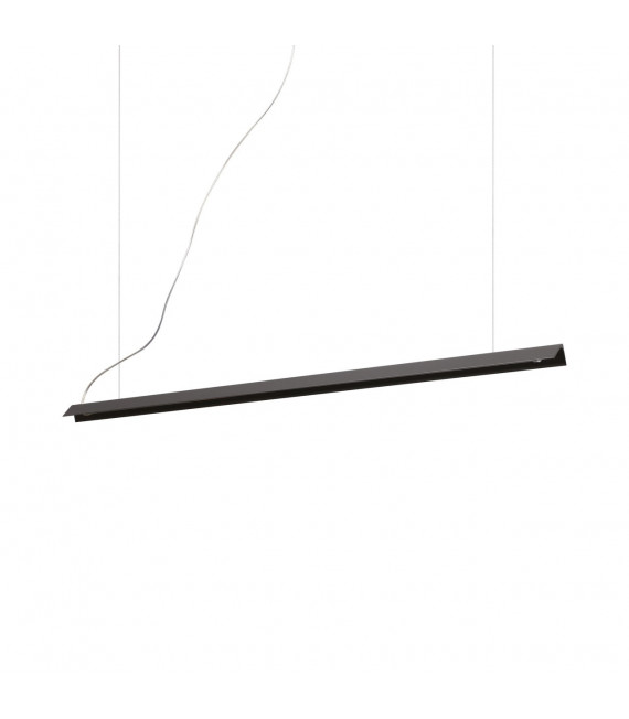 Suspension LED intégré V-Line Métal Noir 1 ampoule cm