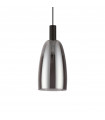 Coco-2 pendant lamp 1 bulb Glass, metal Black