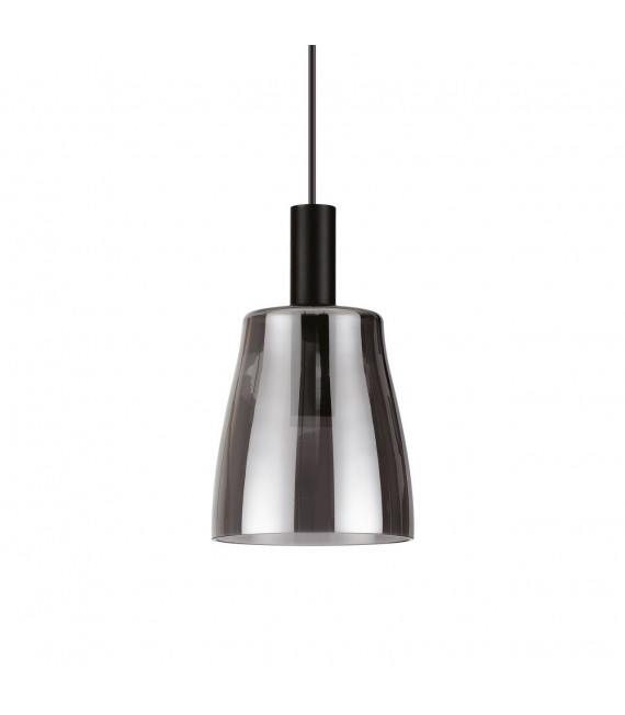 Suspension Coco-3 1 ampoule Verre,métal Noir