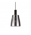 Suspension Coco-3 1 ampoule Verre,métal Noir