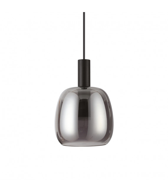 Suspension Coco-1 1 ampoule Verre,métal Noir