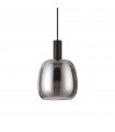 Coco-1 pendant lamp 1 bulb Glass, metal Black