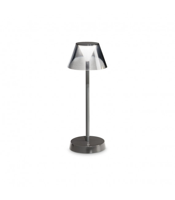 Lampe LED intégré Lolita Métal Gris froid 1 ampoule 34,5cm