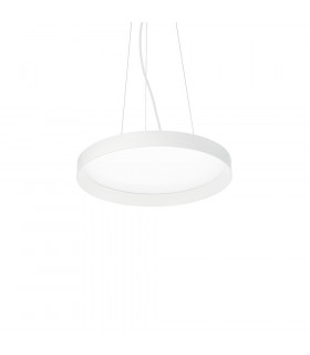 Suspension LED intégré Fly 1 ampoule Métal,aluminium,plastique blanc