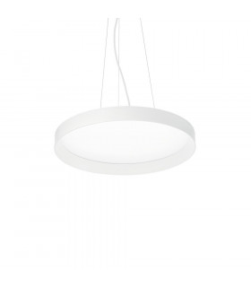 Integrated LED suspension Fly 1 bulb Metal, aluminium, white plastic