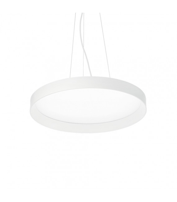 Suspensión LED integrada Fly 1 bombilla Metal, aluminio, plástico blanco