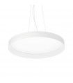 Integrated LED suspension Fly 1 bulb Metal, aluminium, white plastic