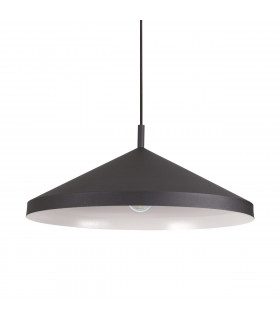 Lampada a sospensione Yurta 1 lampadina Metallo Nero