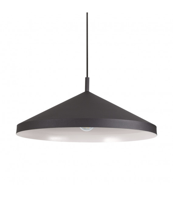 Yurta pendant lamp 1 bulb Black Metal