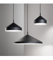 Suspension Yurta 1 ampoule Métal Noir