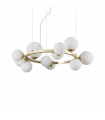 Suspension Perlage 11 ampoules Verre,métal