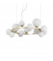 Perlage 14-bulb pendant lamp Glass, metal