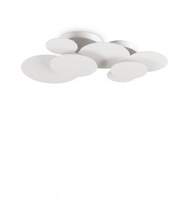 Cloud ceiling light White metal 1 bulb 13cm