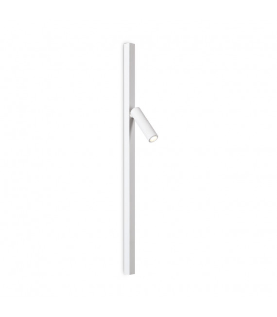 Applique a LED integrata Syntesi Metallo bianco 1 lampadina 59,5 cm