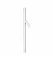 Syntesi integrated LED wall light White metal 1 bulb 59.5cm