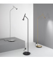 Lampe de bureau Diesis Métal Nickel 1 ampoule 151cm