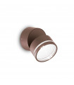 Spotlight Omega 1 bulb Glass, metal Coffee
