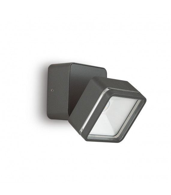 Spot Omega Verre,métal Anthracite 1 ampoule 9cm