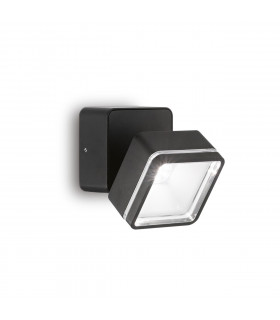 Spot Omega Verre,métal Noir 1 ampoule 9cm