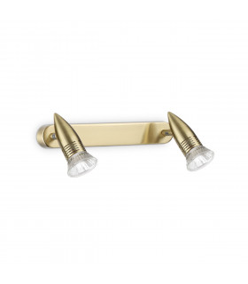 Faretto Alfa Metal Ottone 2 lampadine 11cm