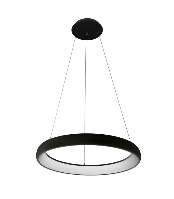 Suspensión LED integrada Alessia Acrílico Negro 8.5 Cm