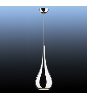 Lava Metal Chrome Pendant 1 bulb 52cm