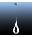 Lava Metal Chrome Pendant 1 bulb 52cm