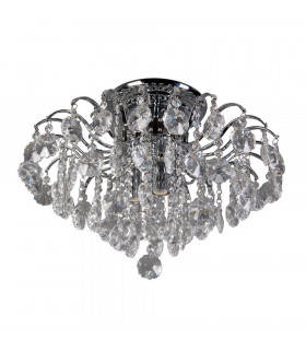 Design ceiling light Firenza Metal Chrome 4 bulbs 32cm