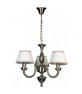 Shade lámpara colgante Frati Metal Oro 3 bombillas 36cm