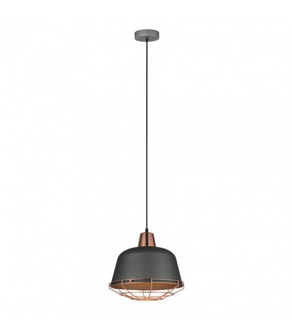 Annika Pendente in metallo nero 1 lampadina 30cm