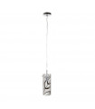 Design pendant lamp Hello Metal Chrome 1 bulb 25cm