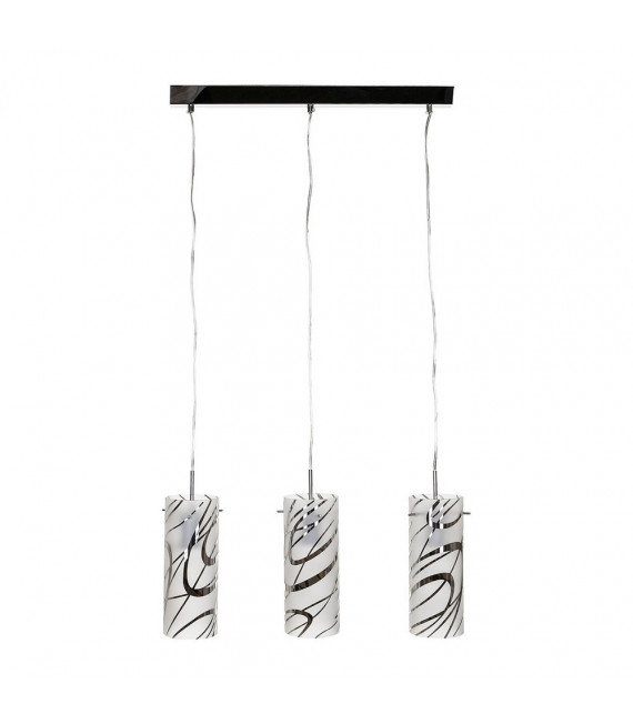 Lampada a sospensione Hello Metal Chrome 3 lampadine 25cm